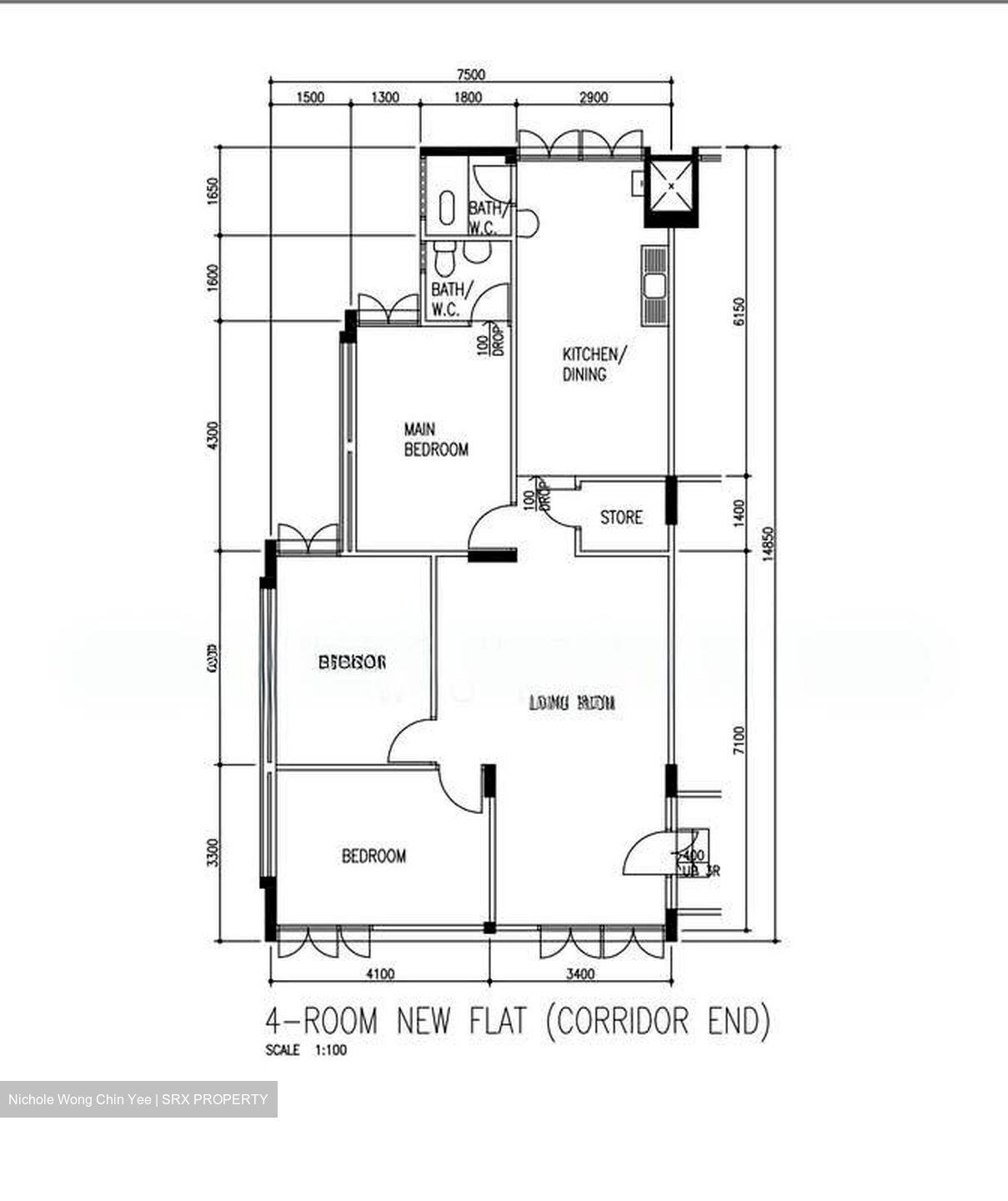 Blk 706 Chong Pang Green (Yishun), HDB 4 Rooms #537748591